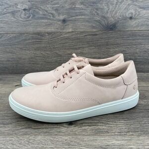 ECCO Soft 7 Pink Leather Lace Up Sneakers Women's Size 10 10.5 US 41 EU